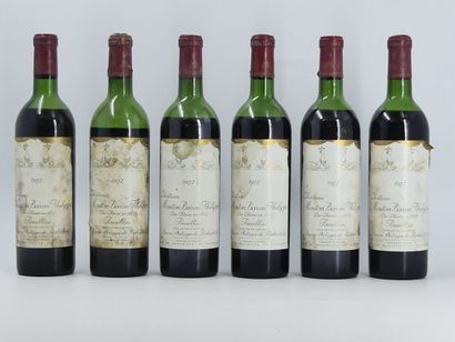 6 CHATEAU MOUTON BARON PHILIPPE 1972
6 bouteilles...