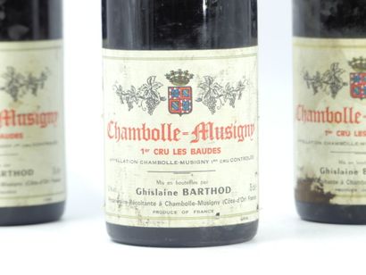 3 bouteilles de CHAMBOLLE MUSIGNY, 1er CRU...