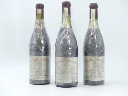 3 bouteille de CHATEAUNEUF DU PAPE, 1985,...