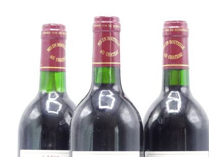 3 bouteille de POMEROL 1995 CHÂTEAU LA CROIX...