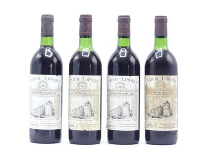 4 bouteilles de SAINT EMILION GRAND CRU 1981...