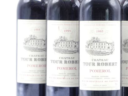 5 bouteilles de POMEROL 1995 CHÂTEAU TOUR...