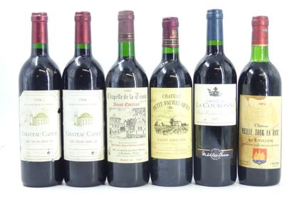 6 SAINT EMILION 
2 bouteilles de ST EMILION...