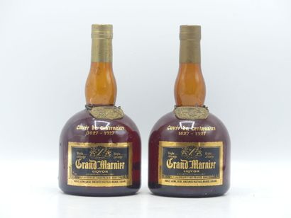 2 bouteilles de GRAND MARNIER ANNEES 70,...