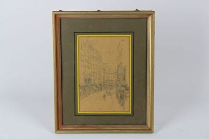 Georges SCOTT. View taken from the rue des...