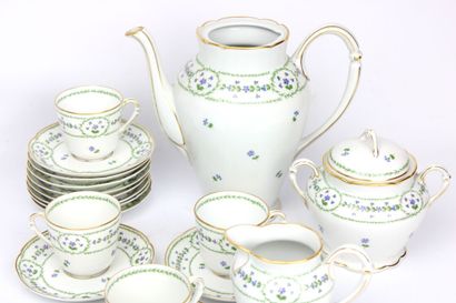 Partie de service à café Christofle & Bernardaud...