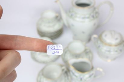Partie de service à café Christofle & Bernardaud...