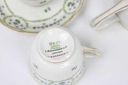 Partie de service à café Christofle & Bernardaud...