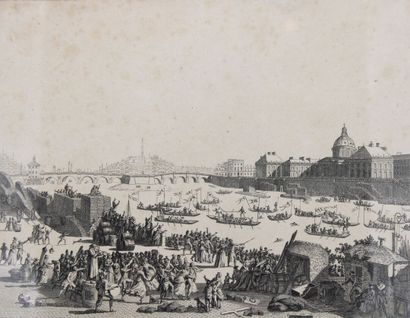 Lot of engravings of which :
- Fire of the...