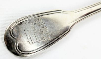 Partie de ménagère comprenant :
- fourchettes...