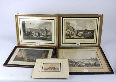 Lot of engravings of which :
- Fire of the...