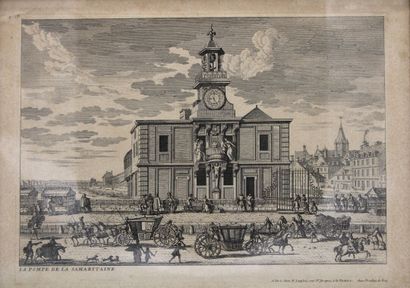 The pump of the Samaritan. 
Engraving 
Bears...