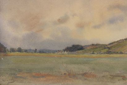 Pierre VIGNAL (1855-1925). Landscape. Watercolor.
Dimensions...