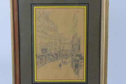 Georges SCOTT. View taken from the rue des...