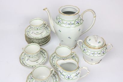 Partie de service à café Christofle & Bernardaud...