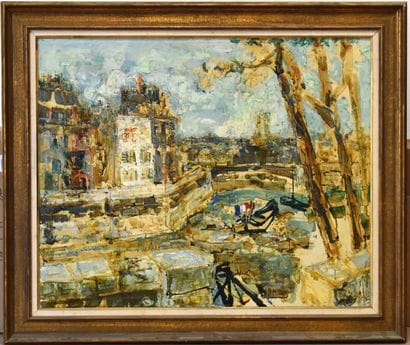 AIZPIRI 
Paul AIZPIRI (1919-2016), Le quai...