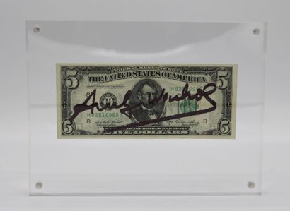 Attribué à Andy WARHOL (1928-1987) Billet...