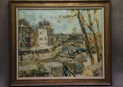 AIZPIRI 
Paul AIZPIRI (1919-2016), Le quai...