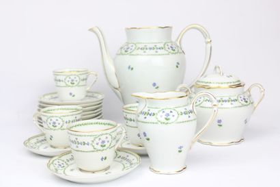 Partie de service à café Christofle & Bernardaud...