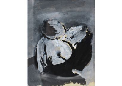 Maurice ROCHER (1918-1995). Couple. Gouache....