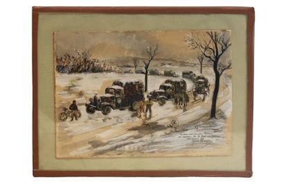 Yves BRAYER (1907-1990)
Encre, gouache aquarellée...