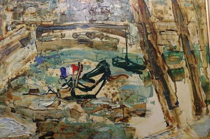 AIZPIRI 
Paul AIZPIRI (1919-2016), Le quai...