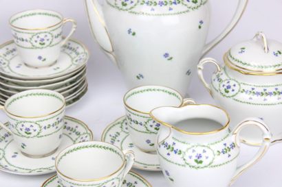 Partie de service à café Christofle & Bernardaud...