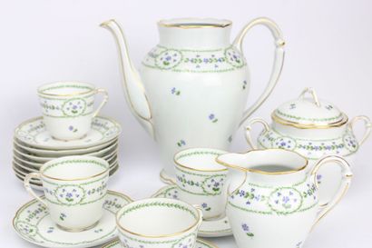 Partie de service à café Christofle & Bernardaud...