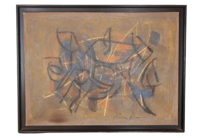 Bill PARKER (1922-2009). Composition. Huile...
