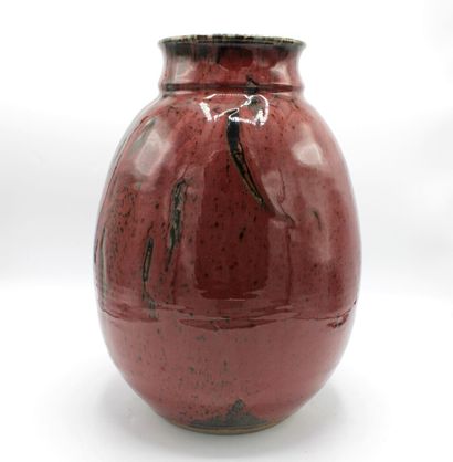 Charles HAIR (né en 1955). Grand vase en...