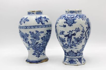 Set of four glazed earthenware pots.
Heights...