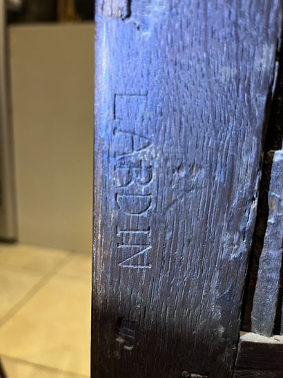 Semainier d'époque Louis XVI en bois et marqueterie...