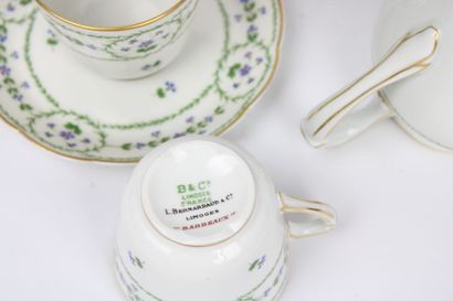 Partie de service à café Christofle & Bernardaud...