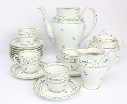 Partie de service à café Christofle & Bernardaud...
