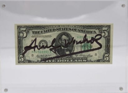 Attribué à Andy WARHOL (1928-1987) Billet...