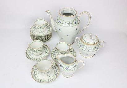 Partie de service à café Christofle & Bernardaud...