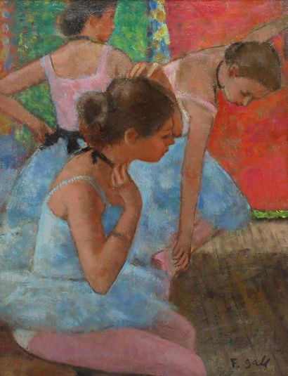 François GALL (1912-1987). Les trois Ballerines....