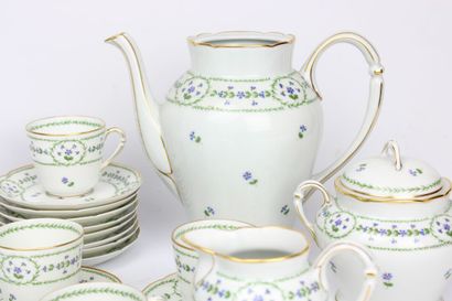 Partie de service à café Christofle & Bernardaud...