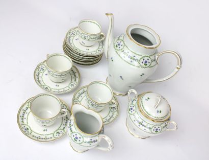 Partie de service à café Christofle & Bernardaud...