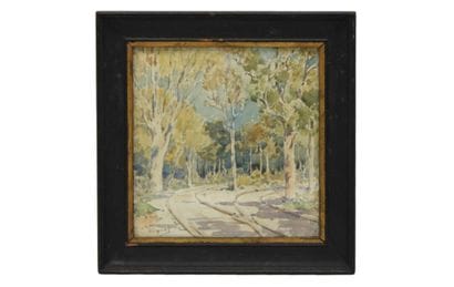 Pierre VIGNAL (1855-1925). Watercolor on...
