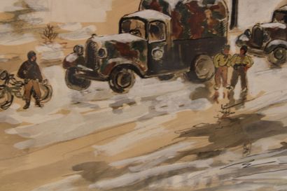 Yves BRAYER (1907-1990)
Encre, gouache aquarellée...