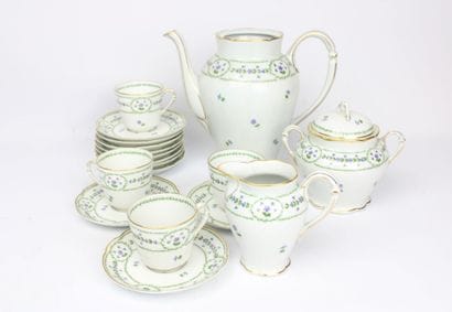 Partie de service à café Christofle & Bernardaud...