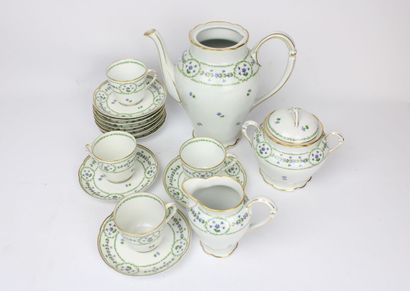 Partie de service à café Christofle & Bernardaud...