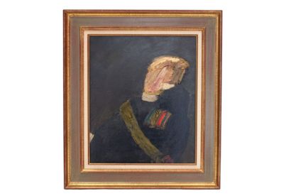 Maurice ROCHER (1918-1995). Médaillé. Huile...