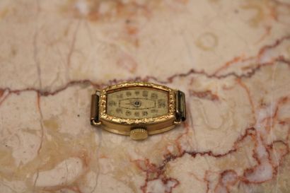 Quartz lady's watch, dial with Arabic numerals,...