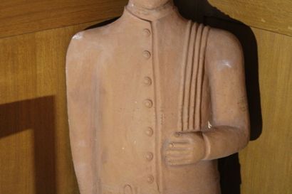 INDIA 20th century, terracotta figure. Height...