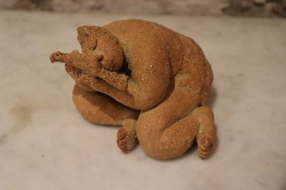 Sophie FAVRE (1950), La Liseuse, terracotta,...