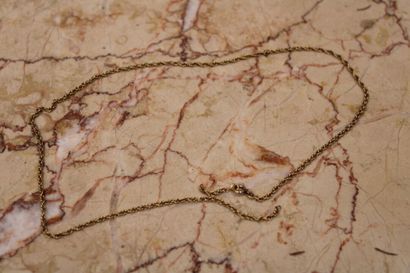 Necklace in yellow gold, Length 51 cm, weight...