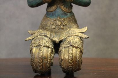 THAILANDE
Divinity in bronze with double...