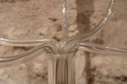 Glass lamp with 5 articulated light arms....